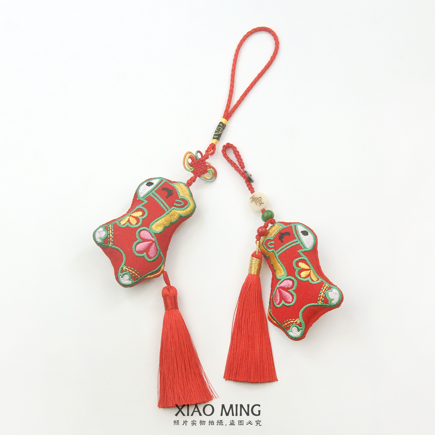 刺绣生肖马吊坠汽车钥匙扣挂件