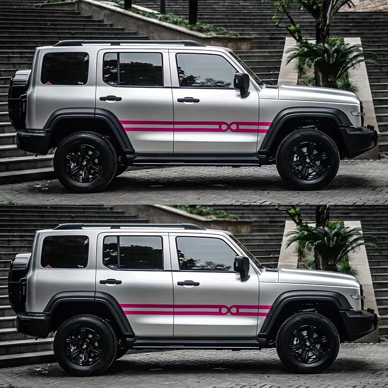 适用于坦克300车贴拉花400个性越野车身贴纸汽车改装饰贴画彩条