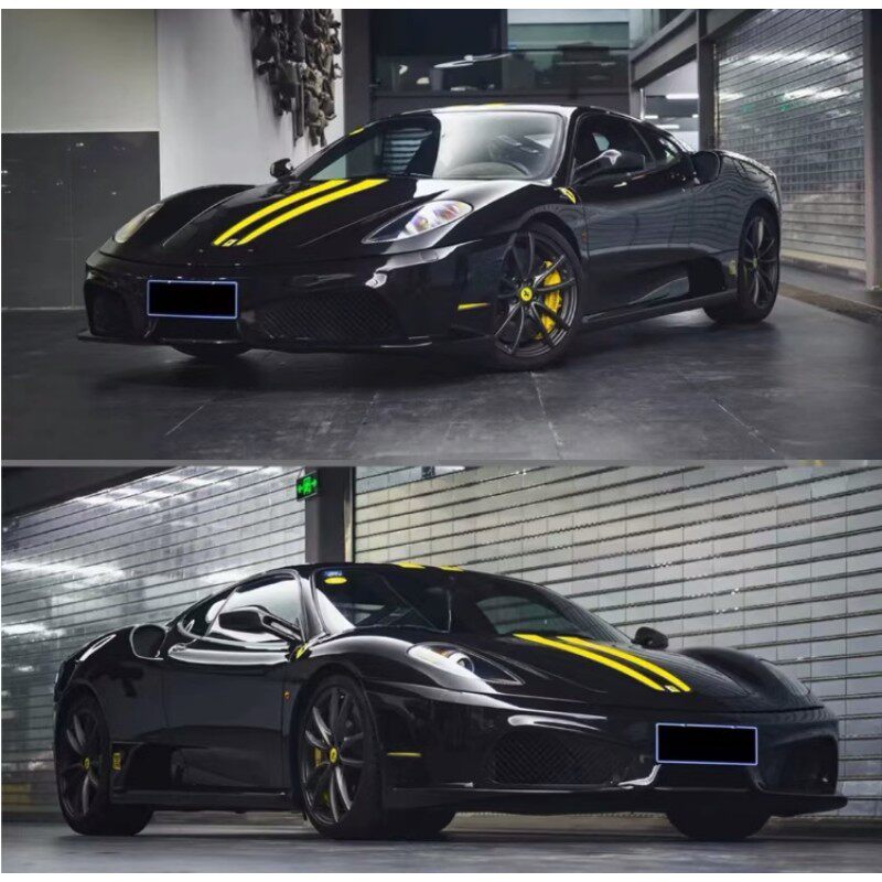 法拉利F430个性化背带彩条拉花 458 488 F360 引擎盖车尾装饰贴纸