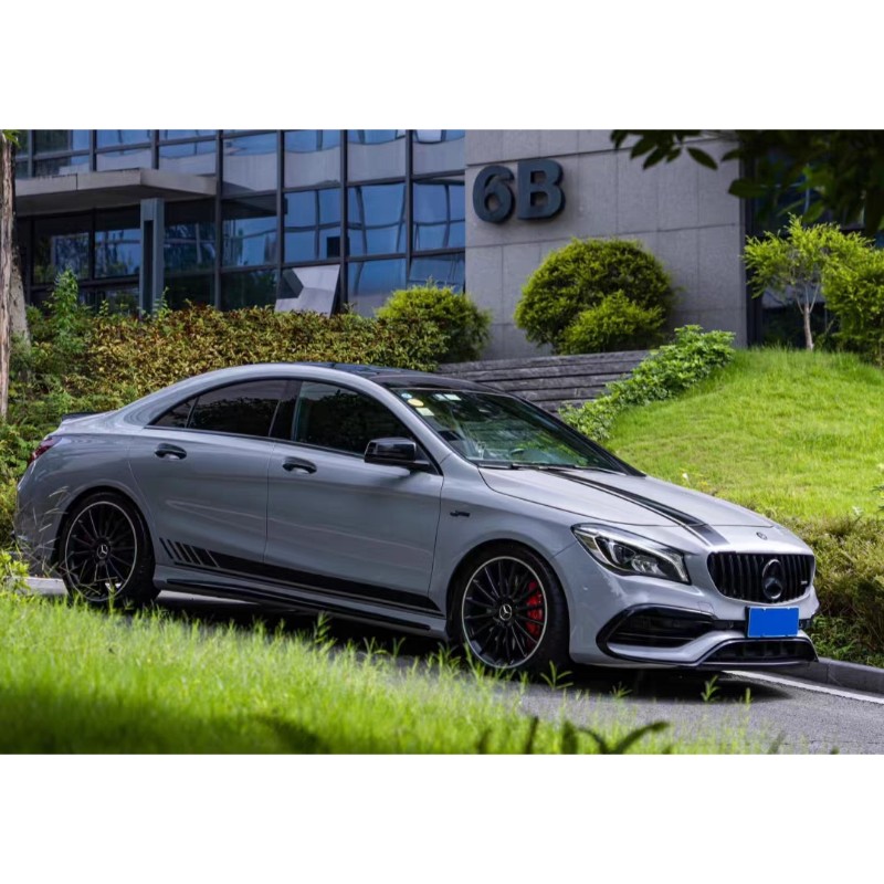 奔驰AMGCLA45 AMG C118 C138车身腰线车门侧裙装饰彩条贴纸