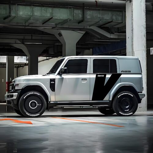 适用于ICARV23车贴拉花 icar03 车身改装贴纸机盖侧裙贴纸