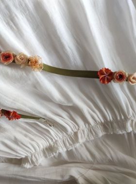 限时包邮草绿色显白超气质花项圈