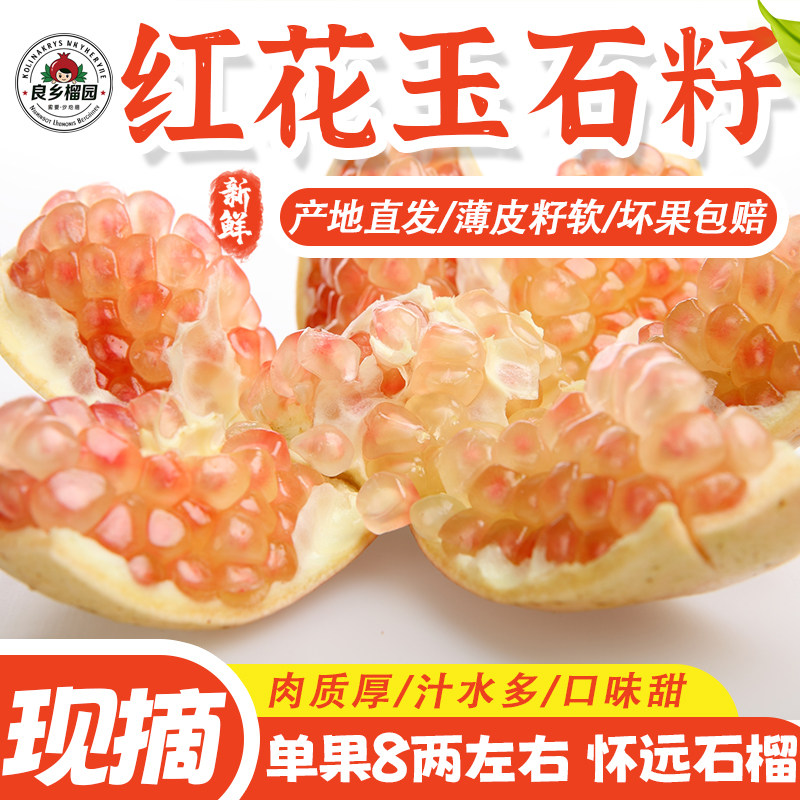 良香怀远石榴红花玉石籽