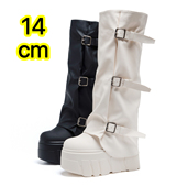 14cm小个子厚底内增高裤 管靴女2026新款 骑士靴长筒靴弹力瘦瘦靴潮