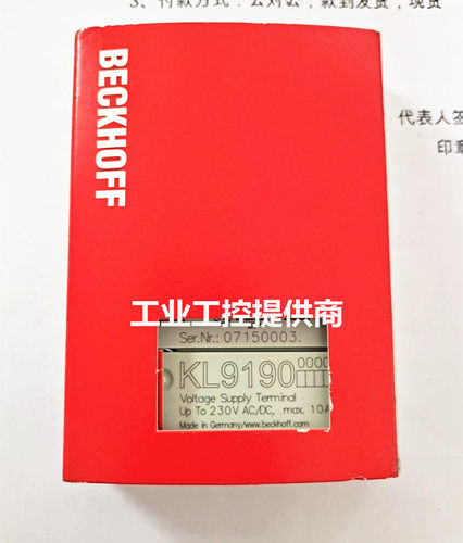 倍福KL9190模块KL9185全新现货
