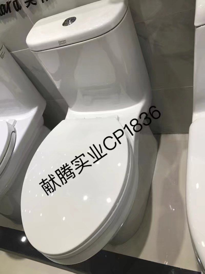 正品美标卫浴连体马桶坐便器节水型大小水按钮CP-1836 CP-1837