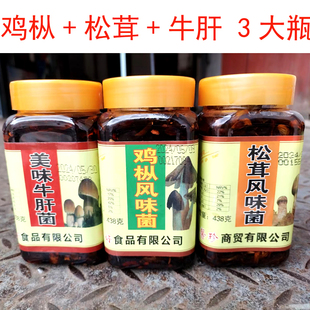 鸡枞菌松茸菌牛肝油炸菌菇微辣即食菌下饭拌饭菜彩云之珍云南特产
