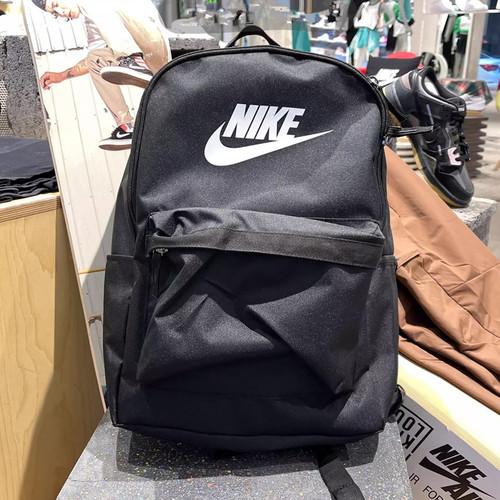 耐克新款户外旅行双肩背包黑白