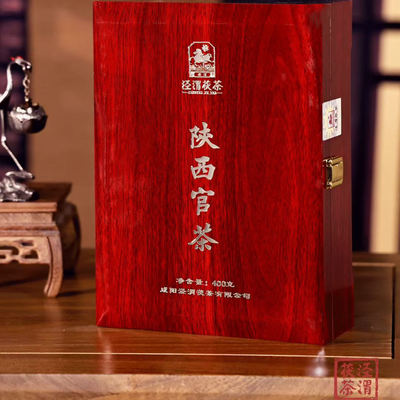 泾渭茯茶陕西官茶400克礼盒新品金花茯茶