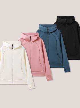 女士秋冬显瘦时尚百搭休闲保暖洋气韩版收腰连帽拉链外套SS26044