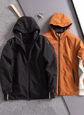 冬季男士户外运动连帽夹克棉衣加厚百搭休闲时尚通勤外套AFL031