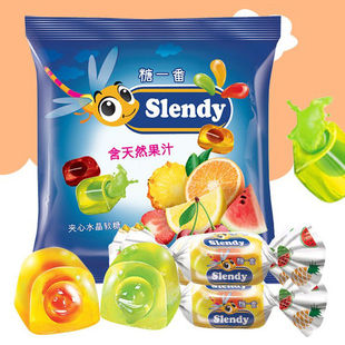 俄罗斯进口kdv金蜻蜓水果酱夹心软糖小蜜蜂果汁喜糖休闲QQ糖零食