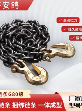 棘轮拉紧抓钩吊链锰钢链条捆绑刹车链吊索具起重吊钩挂钩行车叉车