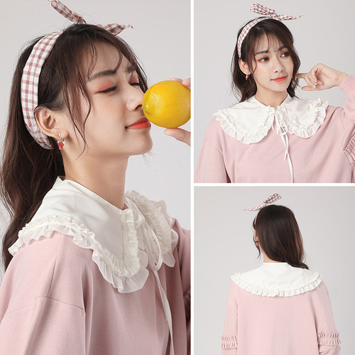 森系复古风花边装饰甜美假领子