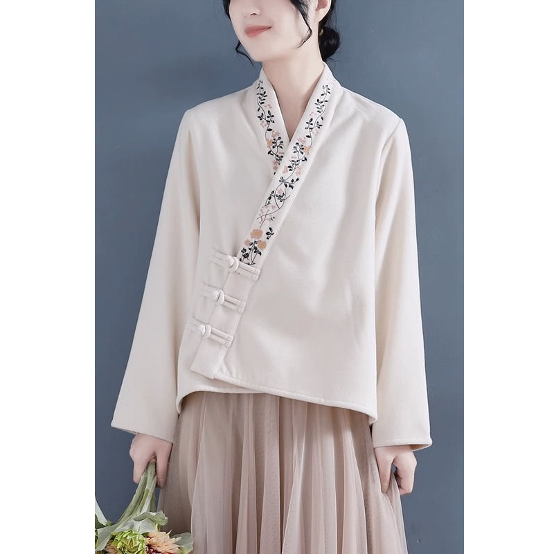 宽松休闲国风改良汉服开衫上衣