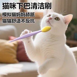 新款预防黑下巴猫咪鼻头刷下巴清洁刷唇刷猫咪清洁美妆工具