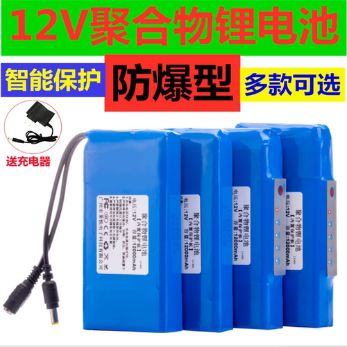 12V锂电池大容量灯箱蓄电瓶LED灯