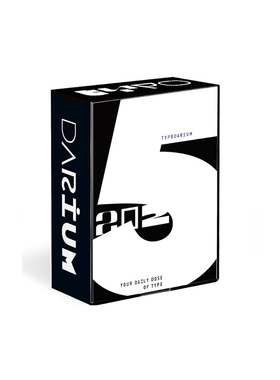 现货字体日历Typodarium2025年日历台历字体设计创意桌面摆件礼物