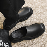 夏季高级感厚底一脚蹬半拖鞋男懒人圆头德比鞋95963-P108，男鞋拖鞋，星座814A（原电商B253）