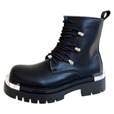 高级感铁头侧拉链马丁靴男通勤大头机车靴B253-9035-P120，男鞋马丁靴，星座814A（原电商B253）