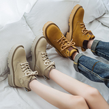 马丁靴男复古厚底机车靴情侣踢不烂大黄靴B253-9070-P120，男鞋马丁靴，星座814A（原电商B253）