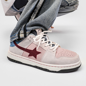 小众复古设计感拼色板鞋男潮潮流休闲滑板鞋B253-YD266-P135图片 小众复古设计感拼色板鞋男潮潮流休闲滑板鞋B253-YD266-P135图片