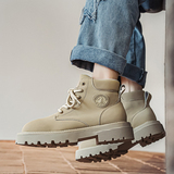 马丁靴男复古厚底机车靴情侣踢不烂大黄靴B253-9070-P120，男鞋马丁靴，星座814A（原电商B253）