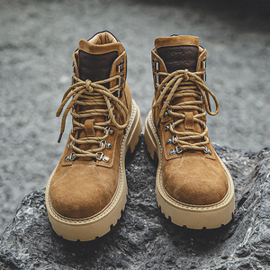 山系户外复古马丁靴男大黄靴情侣踢不烂沙漠靴B253-9073-P135,男鞋马丁靴,星座814A（原电商B253）