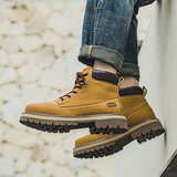 踢不烂大黄靴男厚底登山短靴英伦风沙漠马丁靴B253-9082-P120，男鞋马丁靴，星座814A（原电商B253）