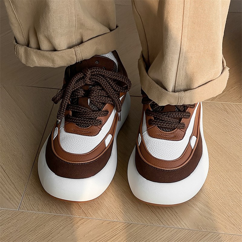 夏季新款小众笑脸鞋男增高厚底休闲情侣面包鞋YD6932-P140，男鞋休闲鞋，星座814A（原电商B253）