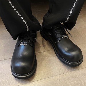 小众复古厚底德比鞋男韩系chic潮流大头休闲皮鞋B253-5755-P108图片