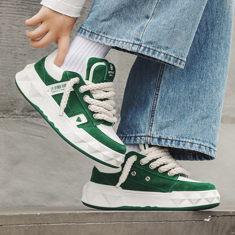 小众潮厚底百搭增高板鞋男女款运动面包鞋B253-YD096-P145，男鞋休闲鞋，星座814A（原电商B253）