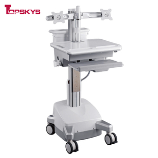 TOPSKYS CAD01双屏电脑带电系统推车台车手推车移动车收纳诊疗车