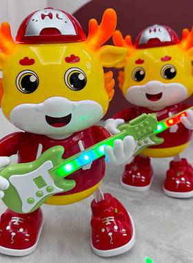 抖音婴儿玩具儿童0一1岁2会唱歌跳舞小萌龙宝宝抬头训练女孩3男孩