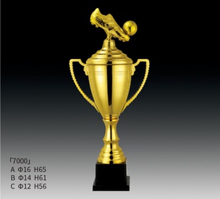 足球奖杯定制篮球奖牌制作运动会金属四根柱子团队比赛定做 球鞋