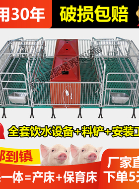 母猪产床仔猪保育床一体两用分娩床母猪定位限位栏复合板养殖设备