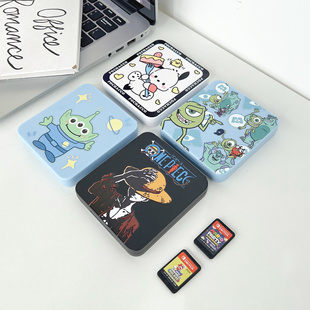 适用switch任天堂游戏机卡盒收纳包壳可爱卡通防摔ns内存卡保护套