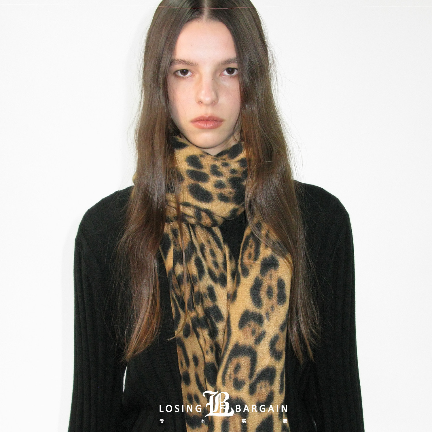 【Losing Bargain】复古豹纹围巾复古百搭摩登氛围感披肩围脖男女