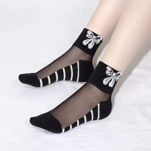 2024新款春秋袜子女透明水晶丝袜