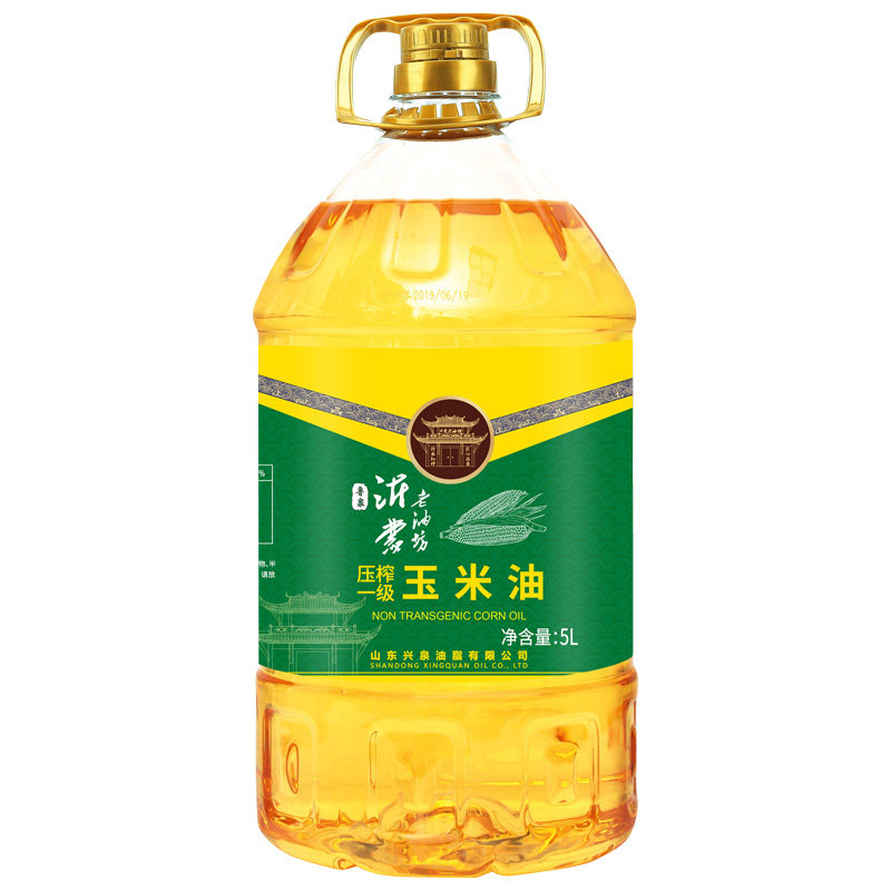 鲁泉沂蒙老油坊玉米油非转基因食用油5升