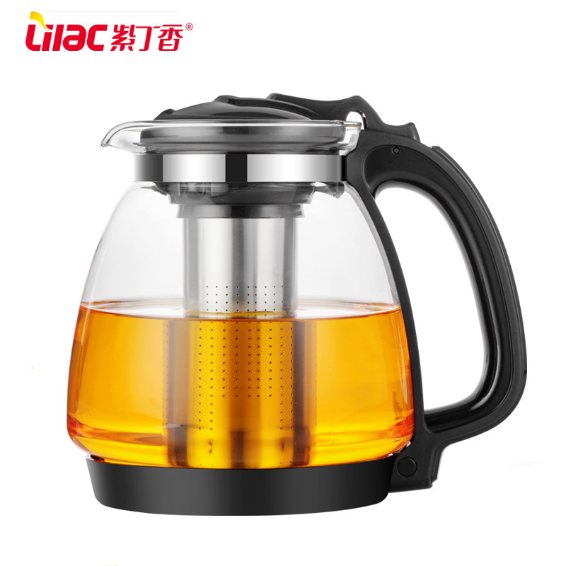 紫丁香 耐热玻璃过滤茶壶大容量泡茶壶家用水壶花茶壶红茶具套装高性价比高么？