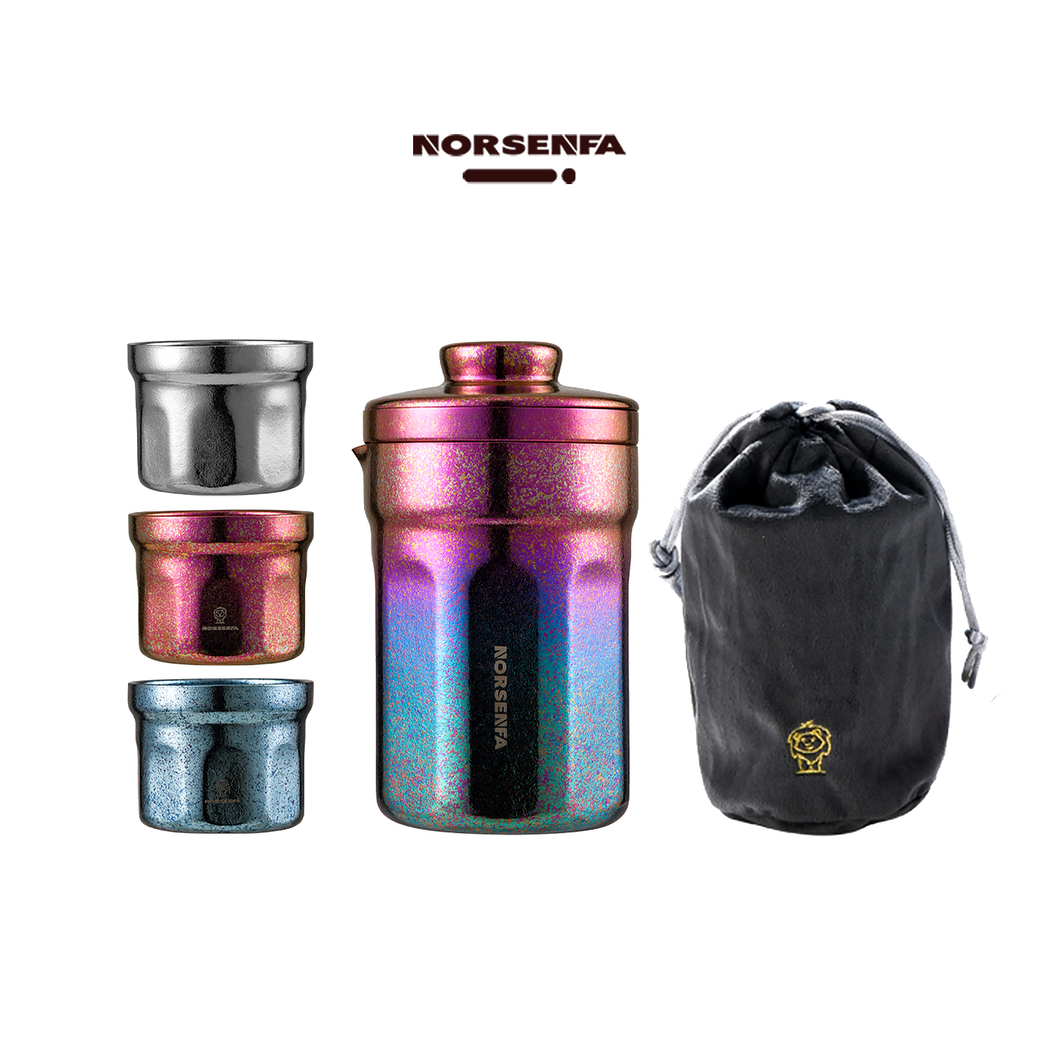 纯钛便携泡茶茶具套装一体收纳