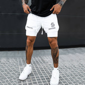 男五分裤 运动裤 健身跑步训练篮球速干弹力潮牌 短裤 双层带内衬美式