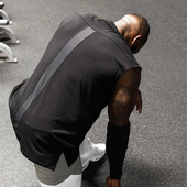 大码 运动背心男坎肩无袖 T恤健身肌肉型男训练撸铁狗兄弟潮牌美式