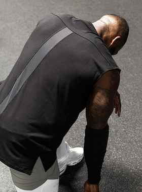 运动背心男坎肩无袖T恤健身肌肉型男训练撸铁狗兄弟潮牌美式大码