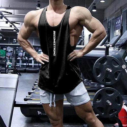 运动背心男T恤肌肉无袖狗兄弟