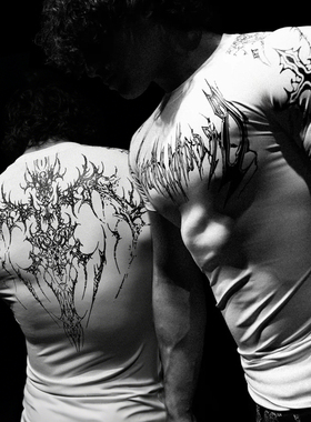 运动短袖男T恤健身衣速干弹力美式潮牌肌肉撸铁狗兄弟透气训练衣