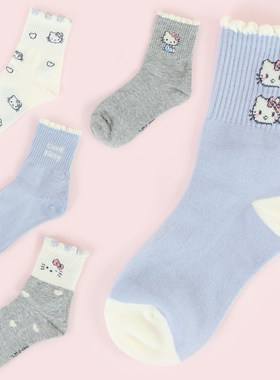 hellokittyKT猫儿童短袜子成人