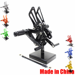 适用川崎KAWASAKI ZX6R 99-02改装升高脚踏 脚踏总成 CNC挂挡脚蹬