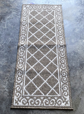 加厚孤品 高端TPR提花丙纶毛圈厨房地垫入户玄关门垫走廊飘窗地毯